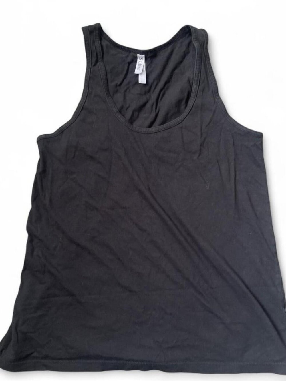 Small Black tank top with cowl neckline #goth #grunge #alternative